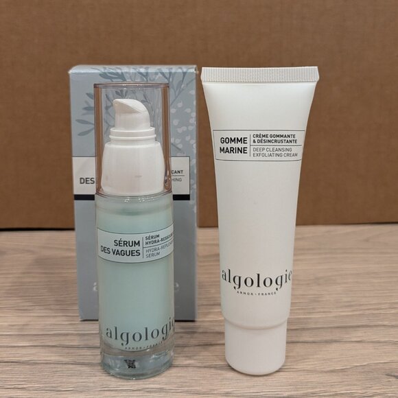 Algologie Skincare Bundle Set 2 Hydra Serum des Vagues Marine Exfoliating Cream